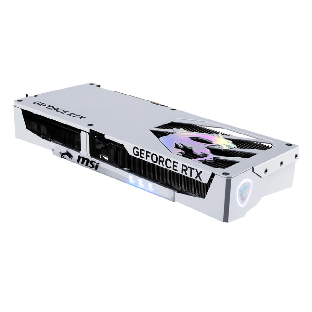 MSI Nvidia Graphic Card RTX 5070 12GB DDR7 Gaming Trio OC White Triple Fan view 4